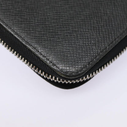 Louis Vuitton Zippy wallet vertical Taïga, GRAY, LEATHER, Wallets