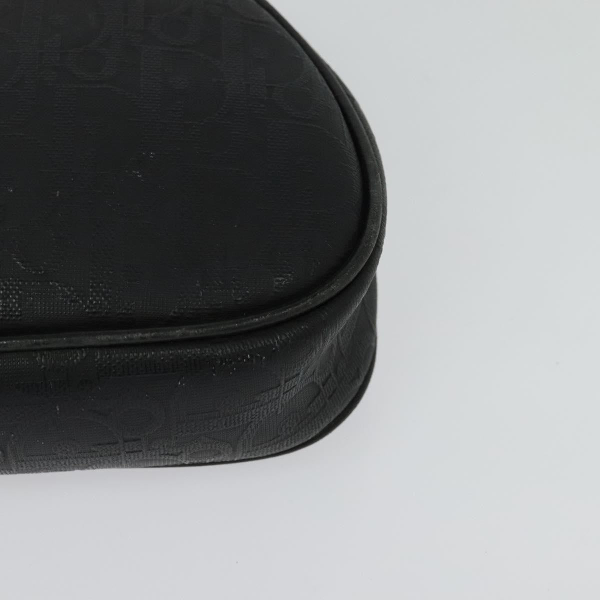 Christian Dior Vintage Trotter Pouch Canvas, BLACK, CANVAS, Clutche & pouche