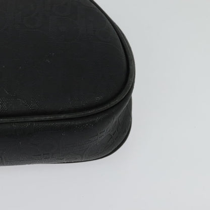 Christian Dior Vintage Trotter Pouch Canvas, BLACK, CANVAS, Clutche & pouche