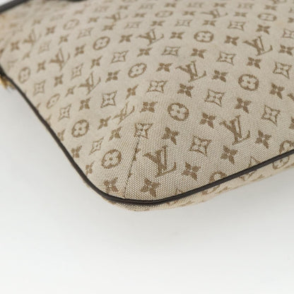 Louis Vuitton Francoise handbag Mini lin, KHAKI, CANVAS, Tote bag