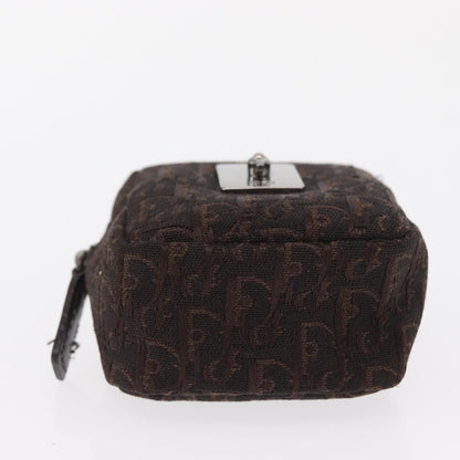 Christian Dior Vintage Trotter Pouch Canvas, BROWN, CANVAS, Clutche & pouche