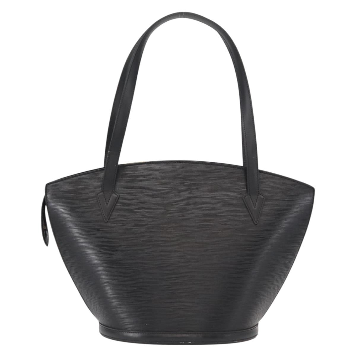 Louis Vuitton Saint Jacques Handbag Epi Leather, BLACK, LEATHER, Shoulder bag