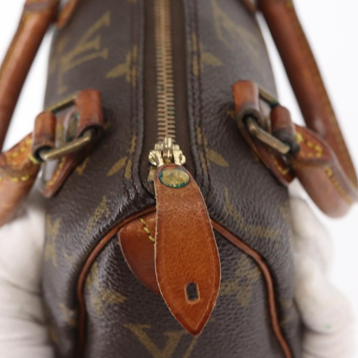 Louis Vuitton Speedy Mini HL Handbag Monogram Canvas, BROWN, CANVAS, Handbag