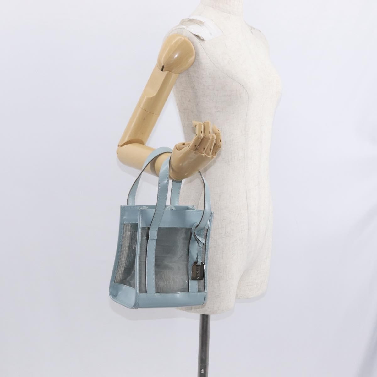Gucci Vintage Handbag Leather, BLUE, LEATHER, Handbag