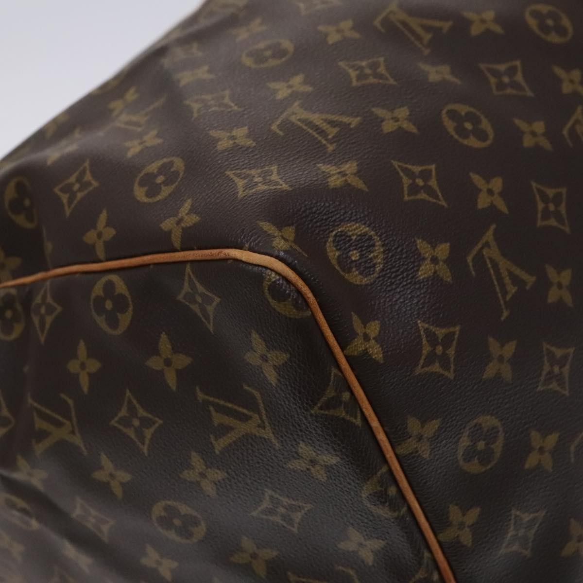 Louis Vuitton Keepall Bag Monogram Canvas, BROWN, CANVAS, Travel bag