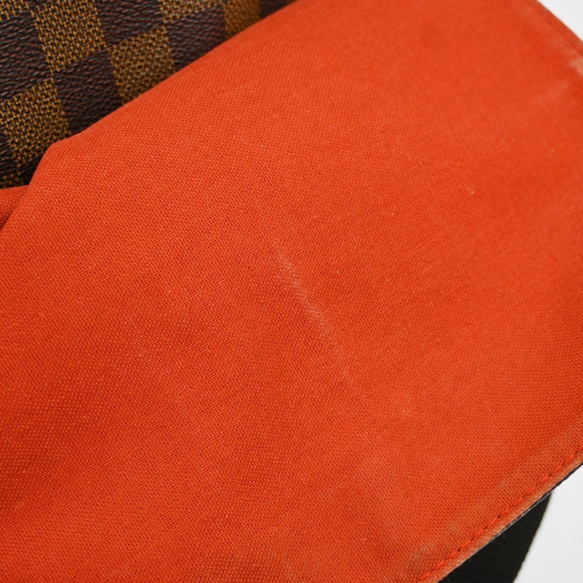 Louis Vuitton Naviglio Handbag Damier, Brown, Canvas, Shoulder Bag