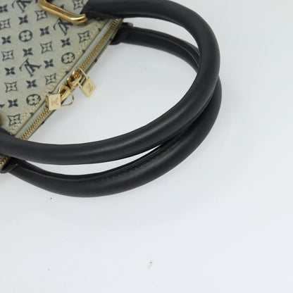 Louis Vuitton Alma Handbag Mini Lin, BLUE, CANVAS, Handbag