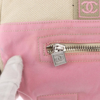 Chanel Sport Line Boston Ba Canvas, PINK, CANVAS, Travel bag