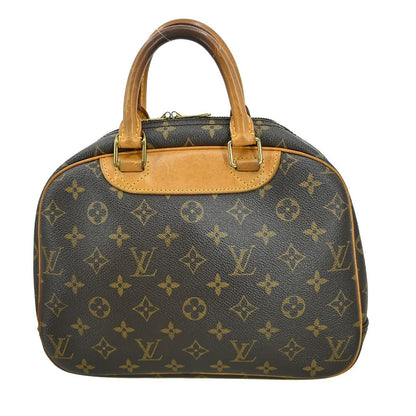 Louis Vuitton Trouville Handbag Monogram Canvas, BROWN, CANVAS, Handbag