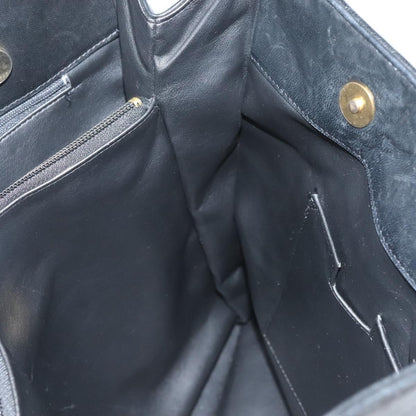 Bally Vintage Tote Bag Leather, Black, Leather, Tote Bag