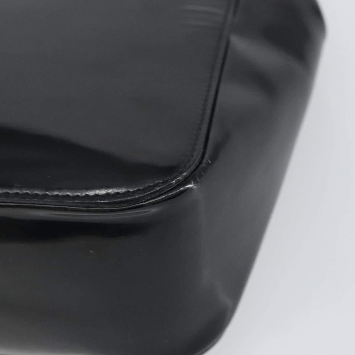 Gucci Vintage Bamboo Handle Bag Patent leather, BLACK, PATENT_LEATHER, Handbag