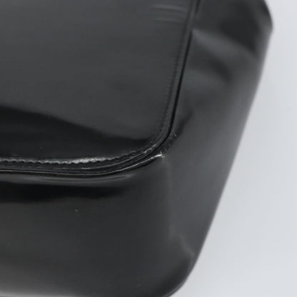 Gucci Vintage Bamboo Handle Bag Patent leather, BLACK, PATENT_LEATHER, Handbag