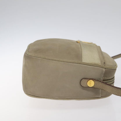 Salvatore Ferragamo Vala Shoulder Bag Suede, BEIGE, SUEDE, Shoulder bag