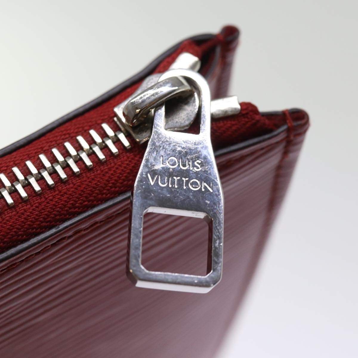 Louis Vuitton Pochette Jour Epi Leather, RED, LEATHER, Clutche & pouche
