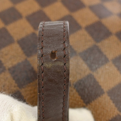 Louis Vuitton Musette Tango Handbag Damier, Brown, Canvas, Shoulder Bag