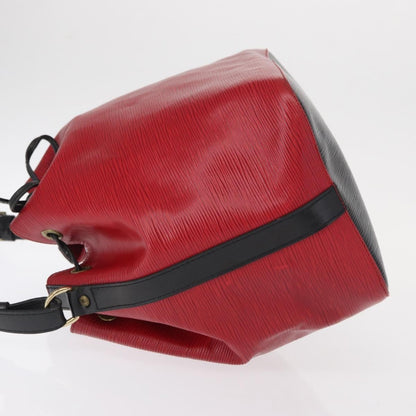 Louis Vuitton Bicolor Petit Noe Handbag Epi Leather, RED, LEATHER, Shoulder bag