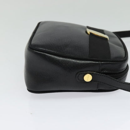 Salvatore Ferragamo Vala Shoulder Bag Leather, BLACK, LEATHER, Shoulder bag