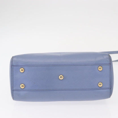 Salvatore Ferragamo Gancini Tote Leather, BLUE, LEATHER, Tote bag