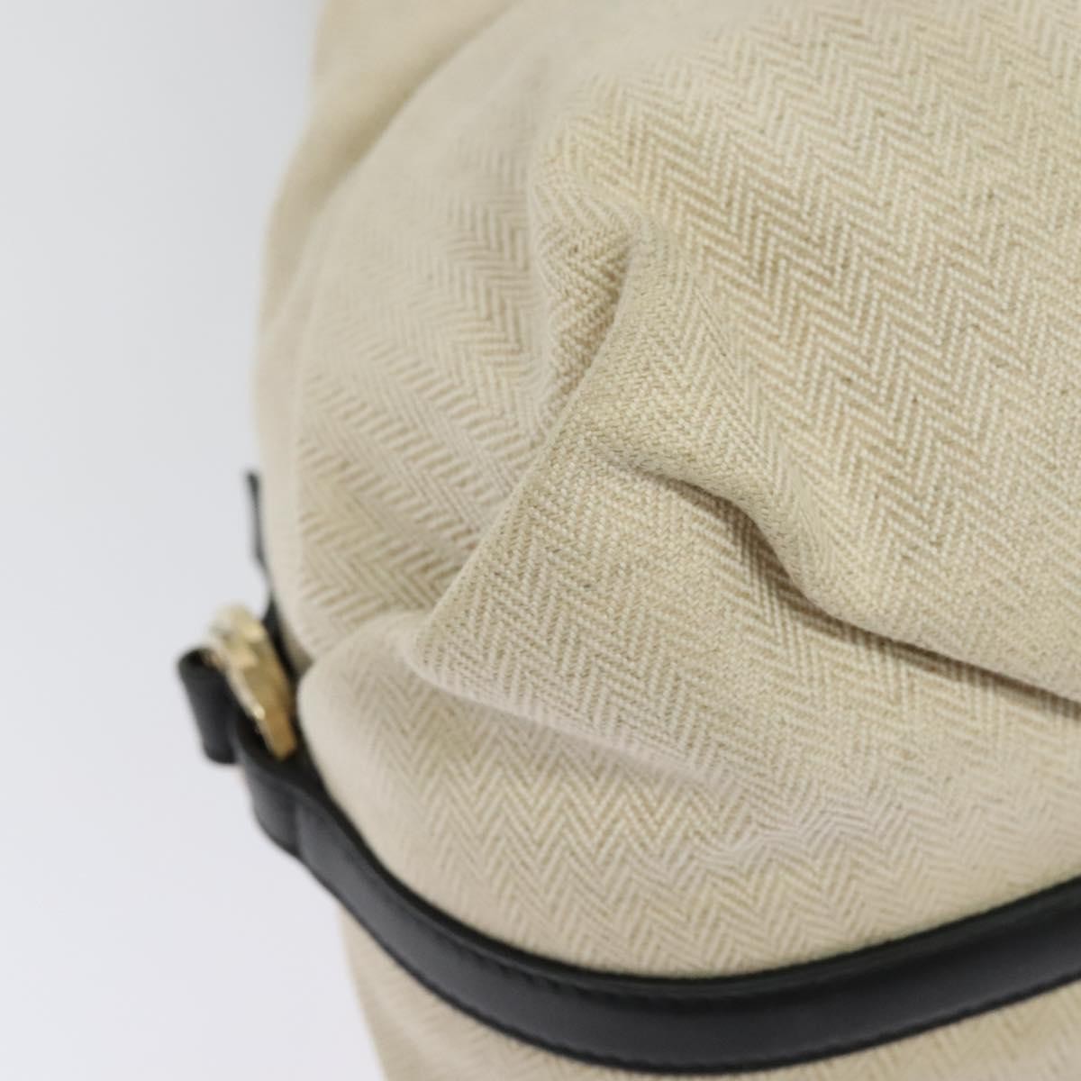 Bvlgari Chandra Hobo Canvas and Leather, BEIGE, CANVAS, Shoulder bag