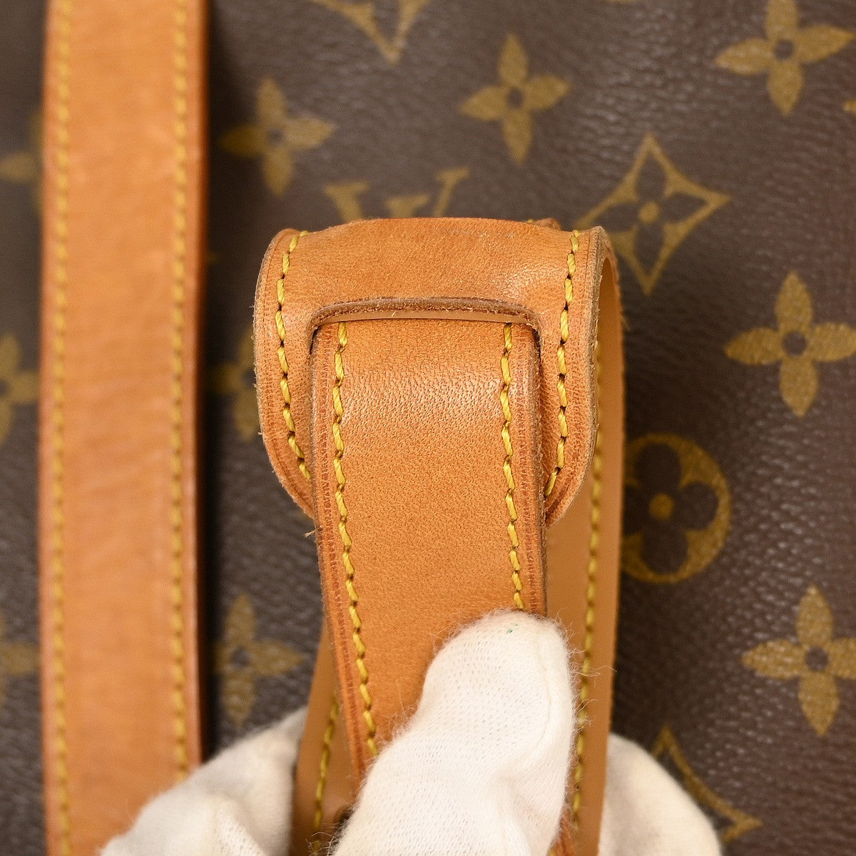 Louis Vuitton Saumur Handbag Monogram Canvas, BROWN, CANVAS, Shoulder bag