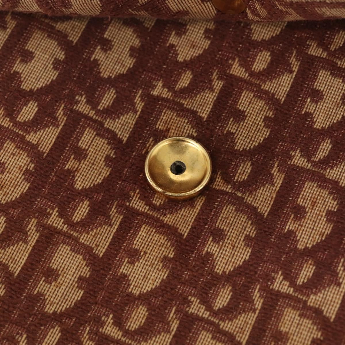 Christian Dior Vintage Trotter Flap Shoulder Bag Canvas, RED, CANVAS, Shoulder bag