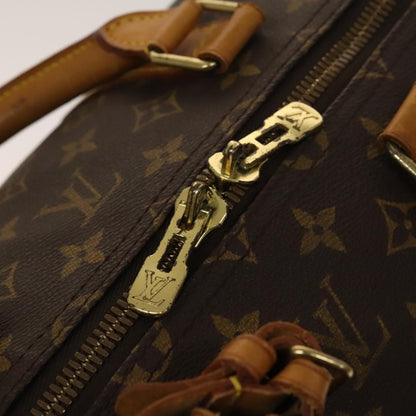 Louis Vuitton Keepall Bag Monogram Canvas, BROWN, CANVAS, Travel bag