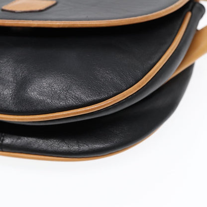 Celine Vintage Macadam Handbag vinyle, BLACK, LEATHER, Shoulder bag