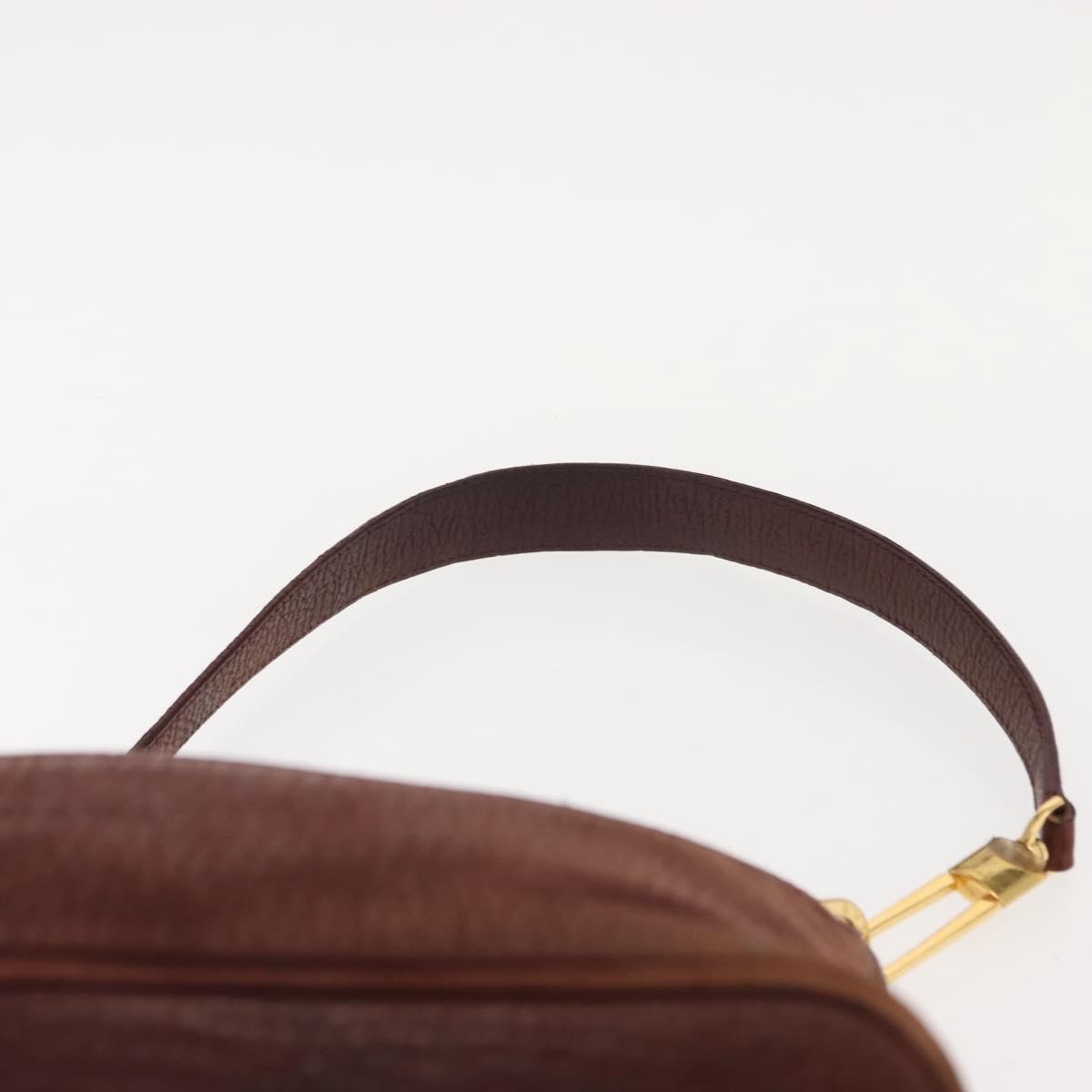 Bvlgari Medallion Frame Shoulder Bag Leather, BROWN, LEATHER, Shoulder bag