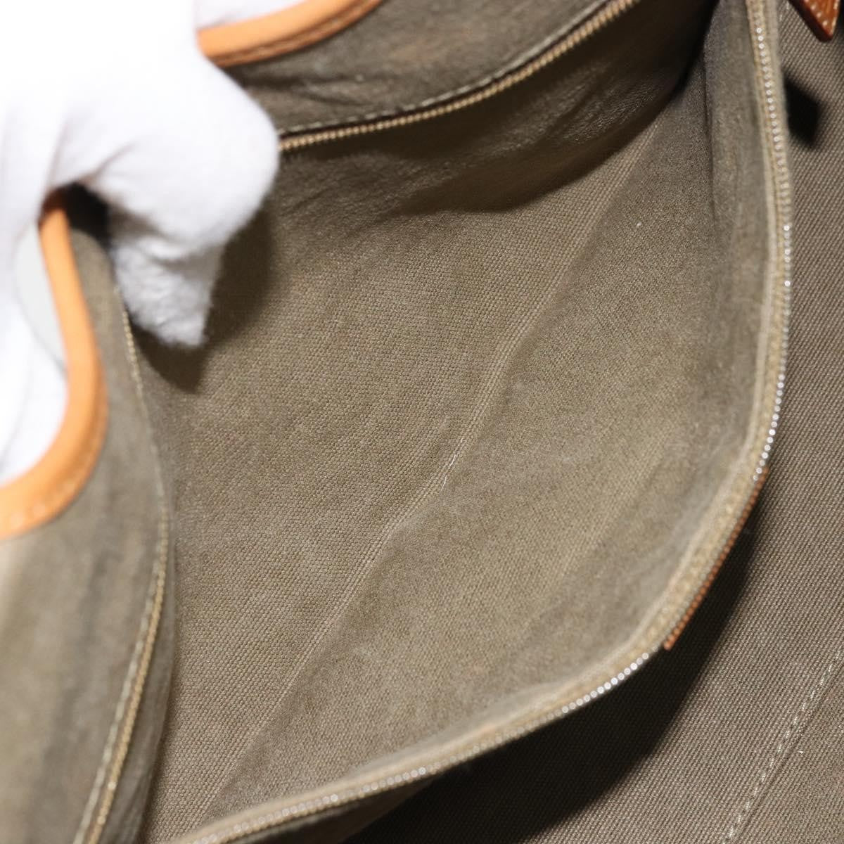 Gucci Vintage Jackie Handbag Canvas, Beige, Canvas, Handbag