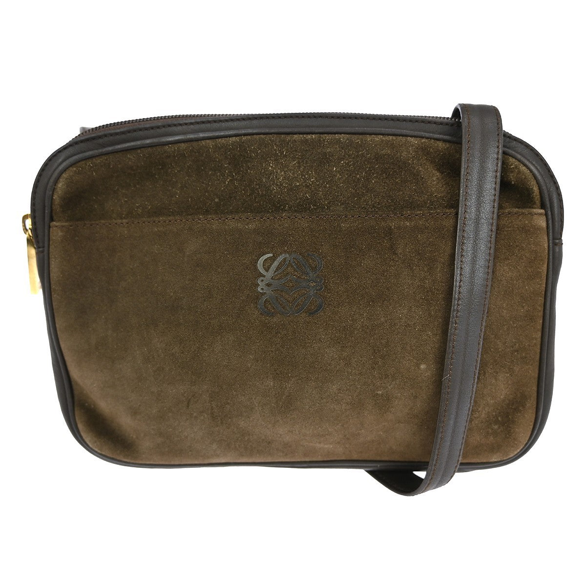 Loewe Vintage Shoulder Bag Leather, BROWN, LEATHER, Shoulder bag