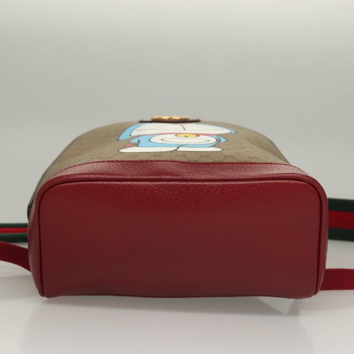 Gucci Doraemon Zip Backpack Printed Mini GG Coated Canvas, BEIGE, CANVAS, Backpack