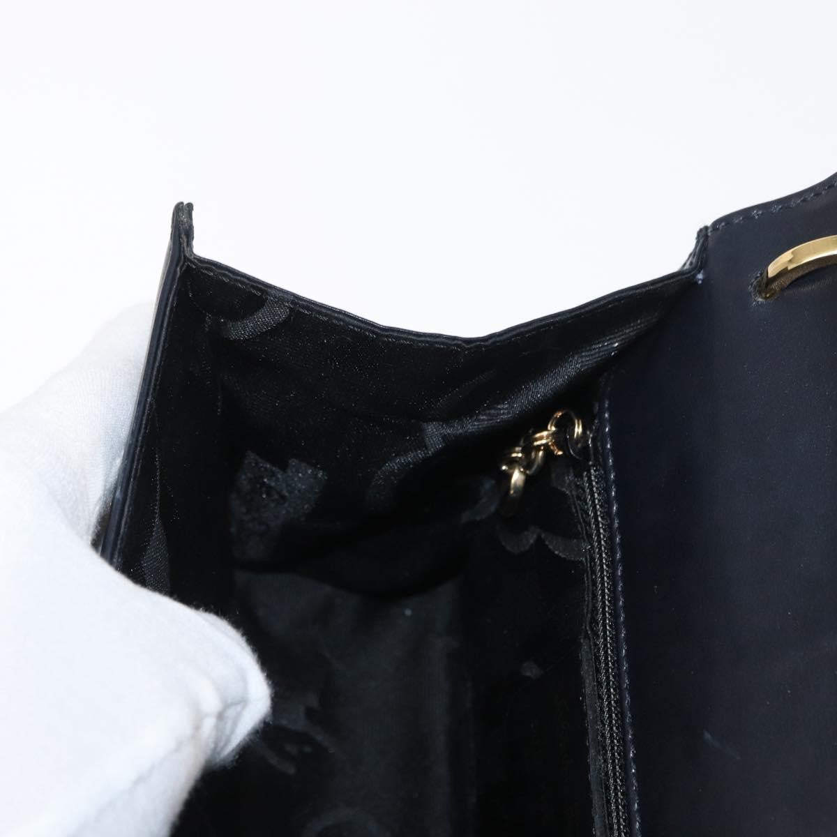 Salvatore Ferragamo Gancini Shoulder Bag Leather, NAVY, LEATHER, Shoulder bag