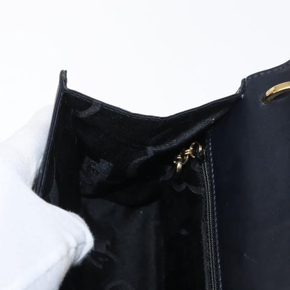 Salvatore Ferragamo Gancini Shoulder Bag Leather, NAVY, LEATHER, Shoulder bag