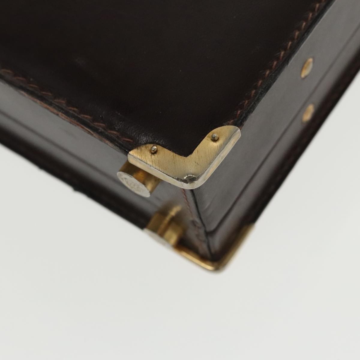 Loewe Anagram Business Leather, BROWN, LEATHER, Briefcase