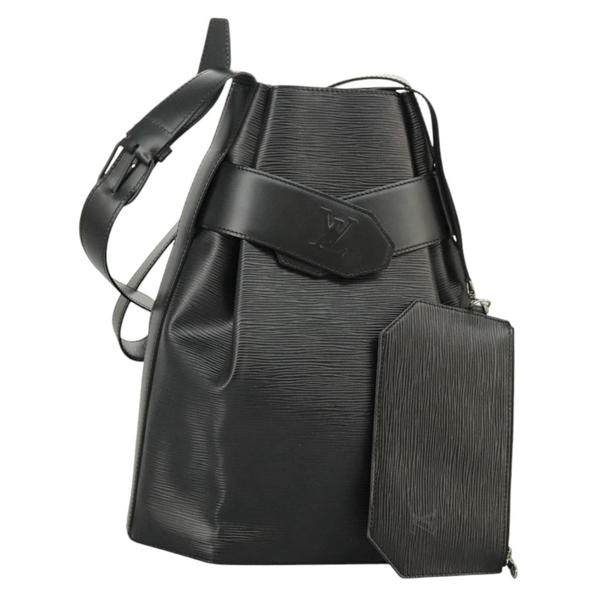 Louis Vuitton Vintage Sac d'Epaule Handbag Epi Leather, BLACK, LEATHER, Handbag