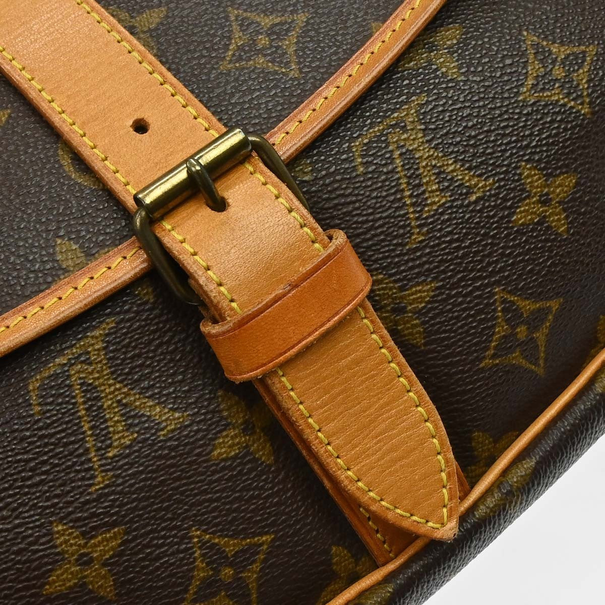 Louis Vuitton Saumur Messenger Bag Monogram Canvas, Brown, Canvas, Handbag