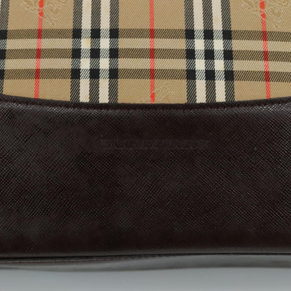 Burberry Nova check Shoulder bag Canvas and Leather, BEIGE, CANVAS, Shoulder bag