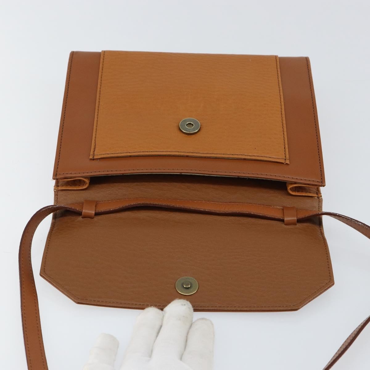 Burberry Vintage Shoulder Bag Leather, BROWN, LEATHER, Shoulder bag