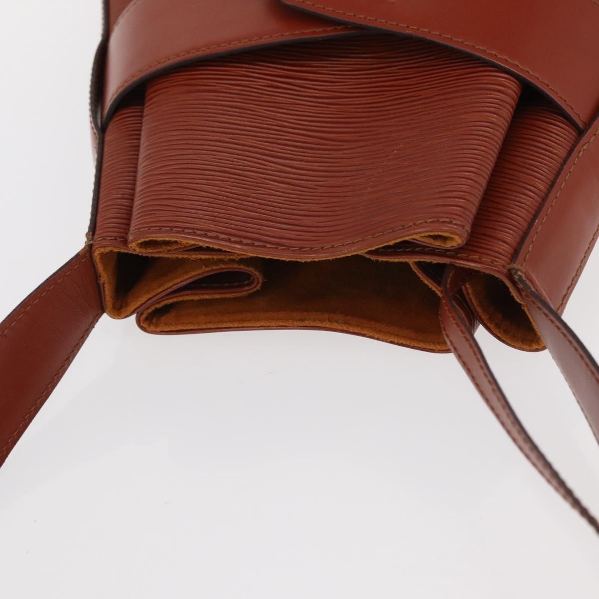 Louis Vuitton Vintage Sac d'Epaule Handbag Epi Leather, BROWN, LEATHER, Shoulder bag