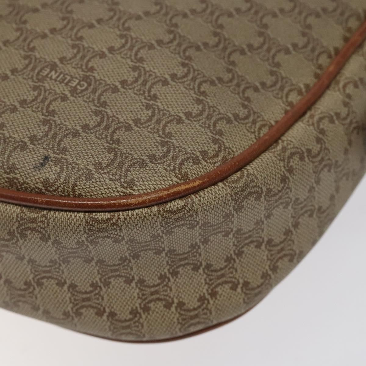 Celine Macadam Shoulder Bag PVC Leather, BEIGE, CANVAS, Shoulder bag