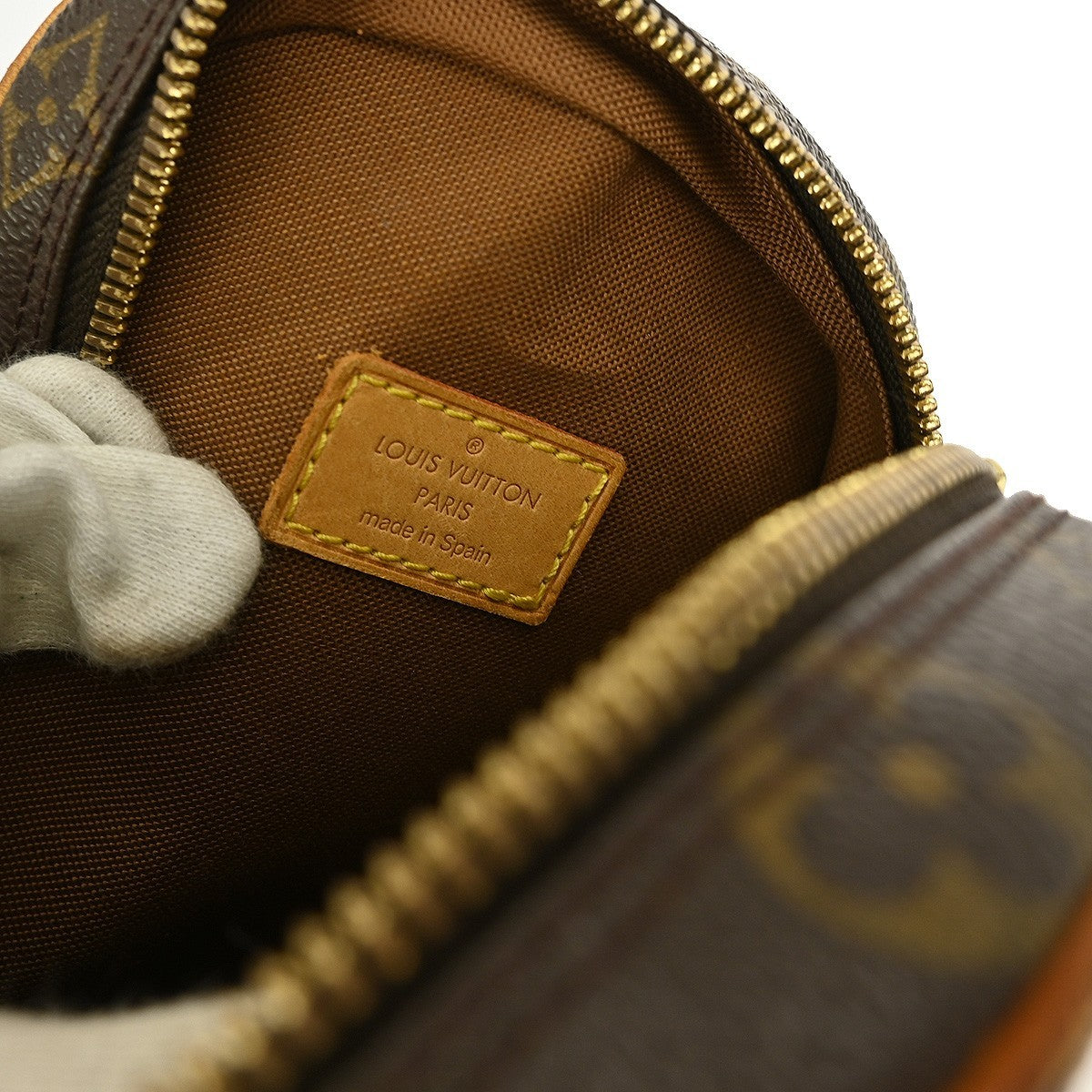 Louis Vuitton Pochette Gange Monogram Canvas, BROWN, CANVAS, Clutche & pouche
