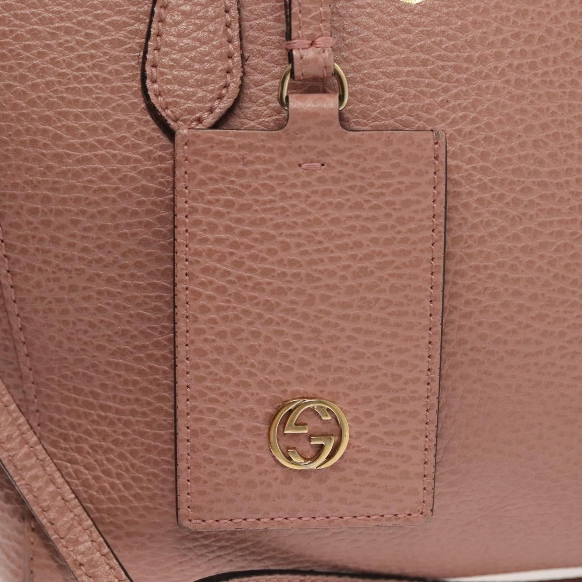 Gucci Swing Tote Leather, PINK, LEATHER, Tote bag