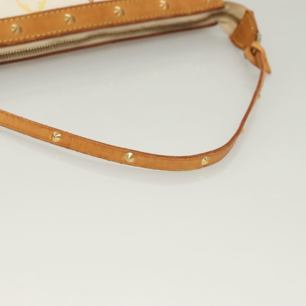 Louis Vuitton Pochette Accessoires Monogram Multicolor, WHITE, CANVAS, Clutche & pouche