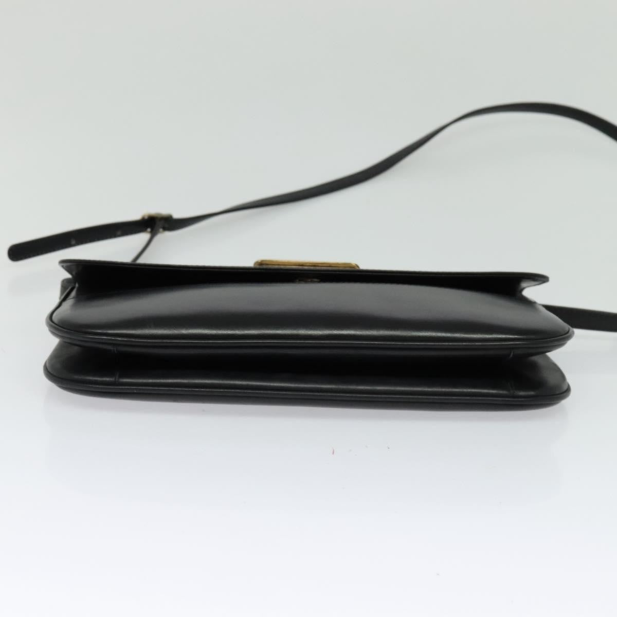 Bally Vintage Shoulder Bag Leather, Black, Leather, Shoulder Bag