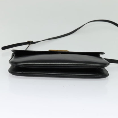 Bally Vintage Shoulder Bag Leather, Black, Leather, Shoulder Bag