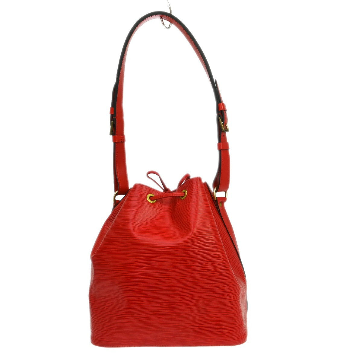 Louis Vuitton Petit Noe Handbag Epi Leather, Red, Leather, Shoulder Bag