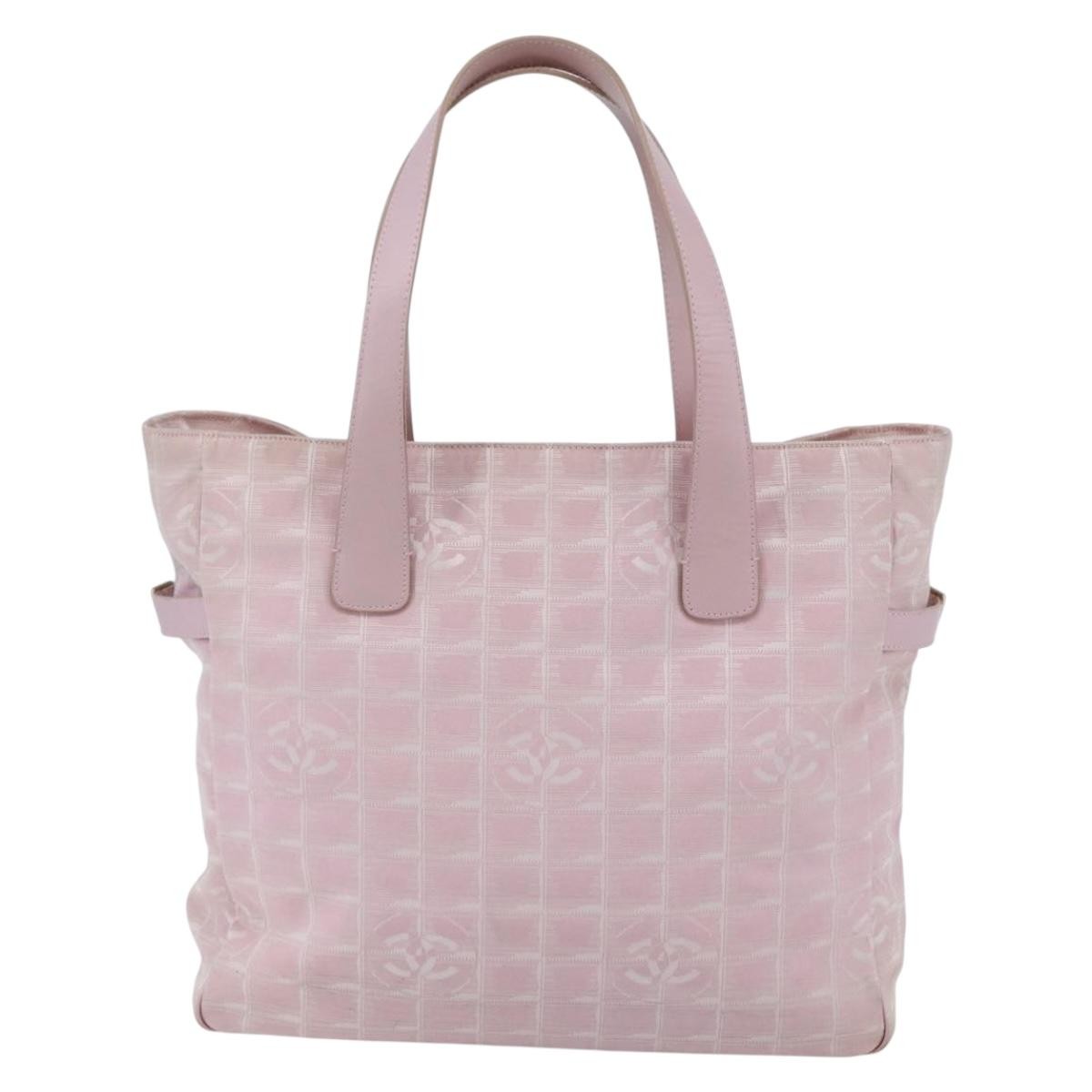 Chanel Travel Line Tote Nylon, PINK, NYLON, Tote bag