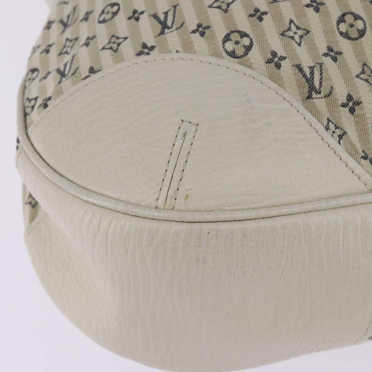 Louis Vuitton Marina Handbag Mini Lin Croisette, BEIGE, CANVAS, Handbag