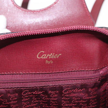 cartier Happy birthday backpack Leather, BURGUNDY, LEATHER, Backpack