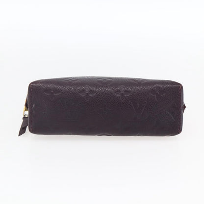 Louis Vuitton Cosmetic Pouch Monogram Empreinte Leather, BURGUNDY, LEATHER, Clutche & pouche